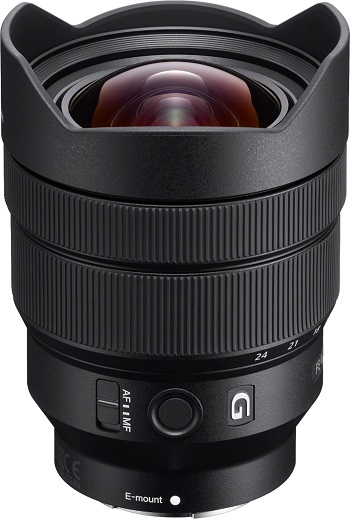 Image of a wide angle lens, e-mount for sony